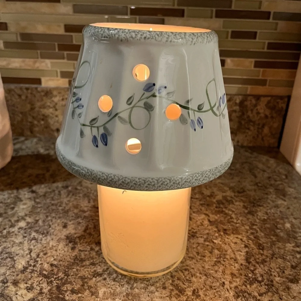 Yankee Candle Floral Ceramic Candle Topper Shade Trailing Flowers